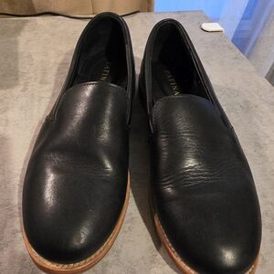 Portland Leather Patina Black Leather Loafers